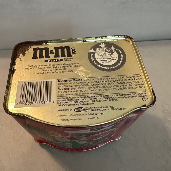 M&M’s Christmas village tin Series 1998 Night Before Christmas #07 Limited - Picture 6 of 7